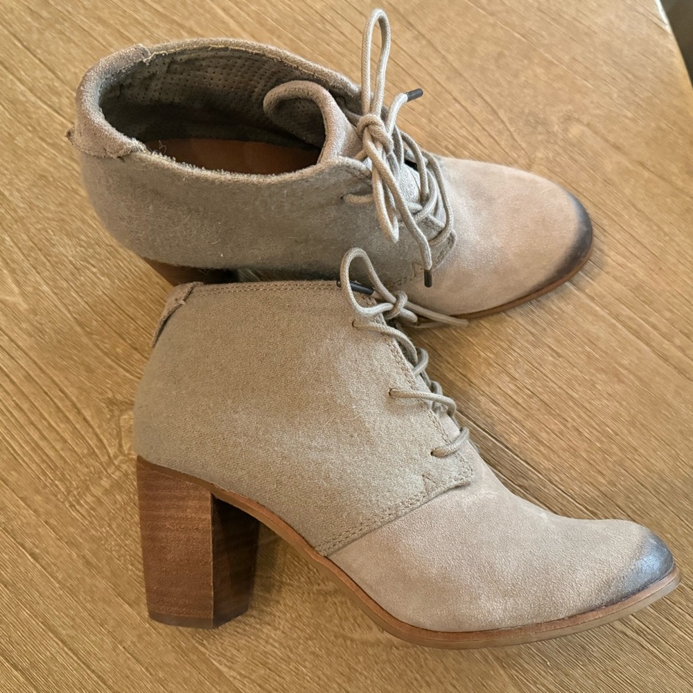 Toms Lunata Women's Tan Ankle Boots